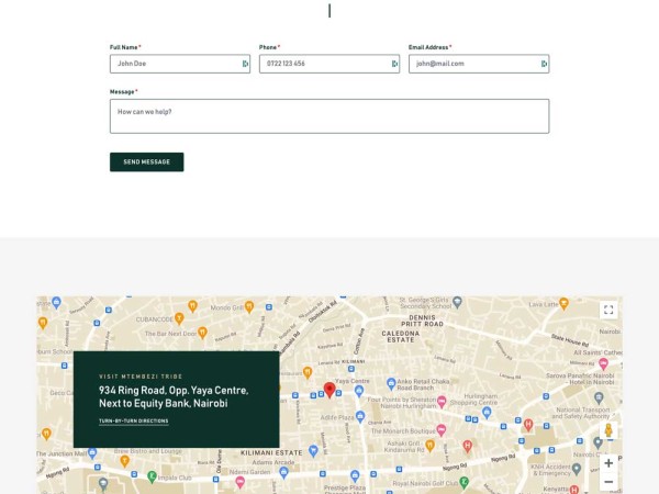 Contact Page